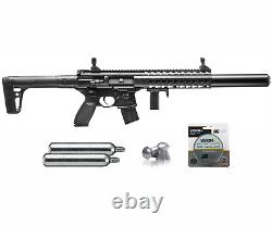 Sig Sauer MCX. 177 Cal CO2 Air Rifle Black with 2x CO2 and 500x Pellets Bundle