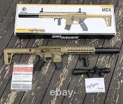 Sig Sauer MCX. 177 Cal CO2 Pellet Air Rifle withScope 545 FPS READ