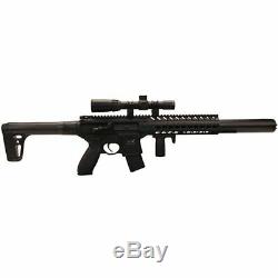 Sig Sauer MCX. 177 Cal Co2 Powered (30 Rounds) 14x 24mm Scope Air Rifle, Black