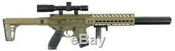 Sig Sauer MCX. 177 Caliber 30 Rounds Semi Automatic CO2 Air Rifle with Scope