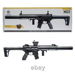 Sig Sauer MCX Air Rifle. 177 Cal CO2 Powered with Micro Red Dot Sight Black