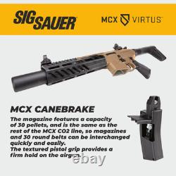 Sig Sauer MCX Canebrake. 177 Cal CO2 Powered FDE/BLK Air Rifle AIR-MCX-CANEBRAKE