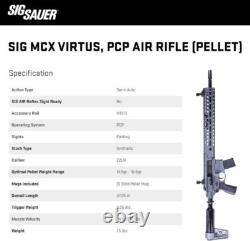 Sig Sauer MCX Virtus Semi-Automatic. 22 Caliber PCP Air Rifle (Open Box)