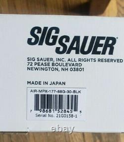 Sig Sauer MPX. 177 Cal CO2 Powered Air Rifle Pellet Gun Black