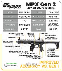 Sig Sauer MPX GEN 2.177 Cal CO2 Pellet Air Rifle