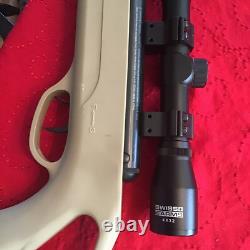 Swiss Arms TAC-1t Nitro Piston Beak Barrel Air Rifle 177 Cal With4/32 Scope & Case