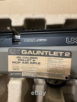 UMAREX GAUNTLET 2 PCP AIR RIFLE. 25 CALIBER (NEW with Xtras)