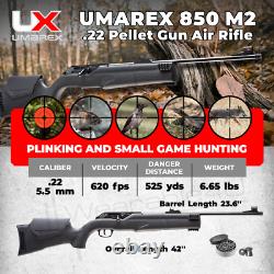 Umarex 850 M2 CO2 Air Rifle with Extra Mag 2x 90gr CO2 Tanks W4U Pellets Bundle