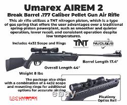 Umarex Airem 2 Break Barrel. 177 Cal Air Rifle with Pack of. 177 Pellets Bundle