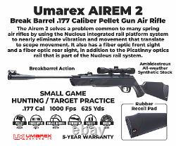 Umarex Airem 2 Break Barrel. 177 Cal Air Rifle with Pack of. 177 Pellets Bundle