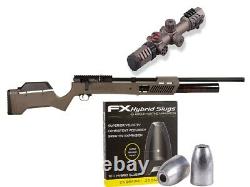 Umarex Gauntlet 2 PCP Air Rifle. 25 Cal with Tactical Scope & FX Hybrid Slugs