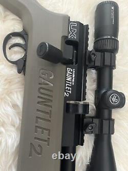 Umarex Gauntlet 2 PCP Air Rifle. 25 Caliber, Two 8 Round Magazines, with Pellets