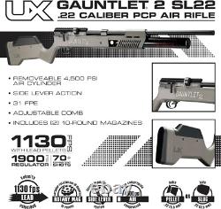 Umarex Gauntlet 2 SL22 PCP Pellet Gun Air Rifle with Side Lever Cocking 22cal