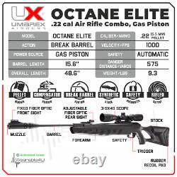 Umarex Octane Elite Combo 3-9x40 withrings. 22 Gas Piston Break Barrel Air Rifle