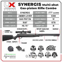 Umarex Synergis. 177 Cal Gas Piston Under Lever Air Rifle Combo withMag & Pellets