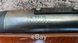 VINTAGE RWS DIANA MODEL 48 T 05.22 CAL PELLET RIFLE MADE IN GERMANY WithSCOPE