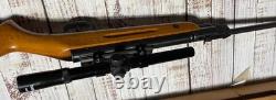 VINTAGE SLAVIA 618 BREAK BARREL minuteman WOOD. 177 PELLET AIR RIFLE, WORKS