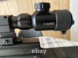 Valken Infiltrator. 177 pellet rifle, Black with Scope & Bipod