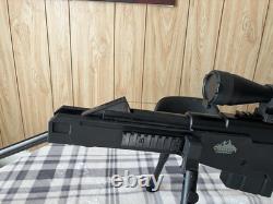 Valken Infiltrator. 177 pellet rifle, Black with Scope & Bipod