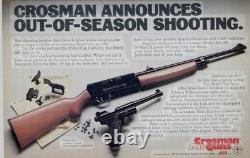 Vintage 7/1981 1st Variant Crosman Model 1.22 Pellet Air Rifle Gun Tested
