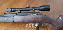 Vintage Beeman 1783 Silver Bear Air Rifle. 177 Pellet 4x32mm Scope