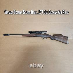 Vintage Beeman Silver Bear. 177 Cal German Air Rifle with Bushnell 4X Sportview