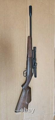 Vintage Beeman Silver Bear. 177 Cal German Air Rifle with Bushnell 4X Sportview