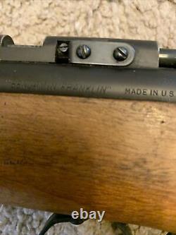 Vintage Benjamin Franklin Model 347.177 Caliber Pellet Air Rifle