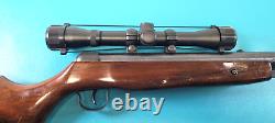 Vintage Chinese Model 62 Air Rifle. 22 Pellet Break Barrel + Scope