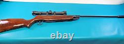 Vintage Chinese Model 62 Air Rifle. 22 Pellet Break Barrel + Scope