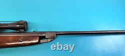 Vintage Chinese Model 62 Air Rifle. 22 Pellet Break Barrel + Scope