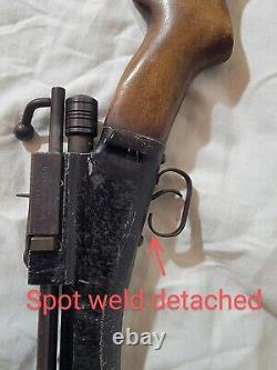 Vintage Crosman Model 102 22 Cal. Pellet Air Rifle- Spot Weld Issue- Holds Air