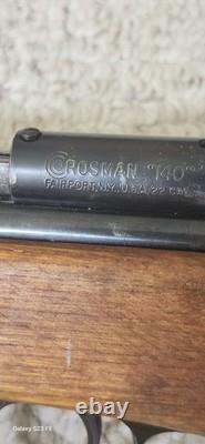 Vintage Crosman Model 140.22 Cal Pellet Air Rifle, Pellet Gun