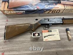 Vintage Crosman Powermaster 760 BB Pellet Gun Air Rifle Brass Bolt 1970's BOX