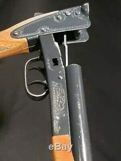 Vintage Daisy Model 21 BB Air Gun Double Barrel Rifle Pump Up Shotgun Pellet