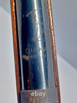 Vintage RWS Diana Model 23 Break Barrel Air Rifle. 177 Pellet WW2 Era Rare