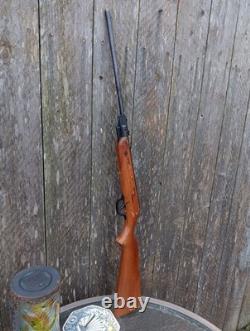 Vintage Slavia 618 177 Cal Pellet Air Rifle Blue Steel Wooden Stock Czechs