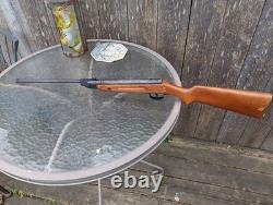 Vintage Slavia 618 177 Cal Pellet Air Rifle Blue Steel Wooden Stock Czechs