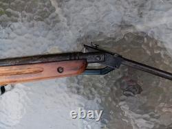 Vintage Slavia 618 177 Cal Pellet Air Rifle Blue Steel Wooden Stock Czechs