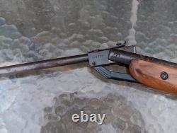 Vintage Slavia 618 177 Cal Pellet Air Rifle Blue Steel Wooden Stock Czechs