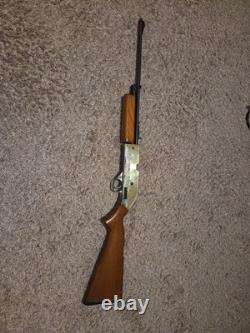 Vintage USA Crosman Arms Co. 761 XL Pellet BB Rifle Gold Receiver Non-working
