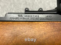 Vintage Working Daisy 853.177 Target Pellet Gun Rifle Wood Stock Adjust. Sight