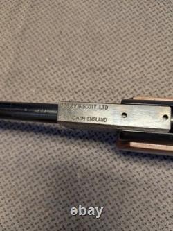 Vtg Webley And Scott Vulcan. 177 Air Rifle Bb Pellet Gun Beeman Wood