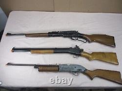 3 Carabines à air comprimé Crosman à plombs BB Action par levier 99 Powermaster 760 BOIS LOURD