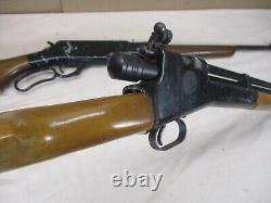3 Carabines à air comprimé Crosman à plombs BB Action par levier 99 Powermaster 760 BOIS LOURD