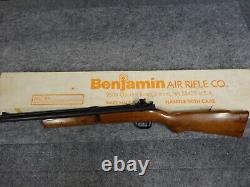 Ancien fusil à air Benjamin Franklin modèle 347 avec viseur Factory Peep - Boîte originale