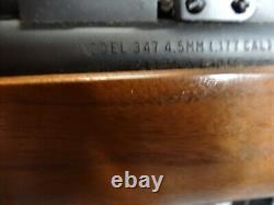 Ancien fusil à air Benjamin Franklin modèle 347 avec viseur Factory Peep - Boîte originale