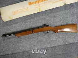 Ancien fusil à air Benjamin Franklin modèle 347 avec viseur Factory Peep - Boîte originale