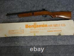 Ancien fusil à air Benjamin Franklin modèle 347 avec viseur Factory Peep - Boîte originale