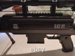 Black Ops. Carabine à air comprimé à plomb de 177 calibre, canon basculant, lunette de sniper et bipied